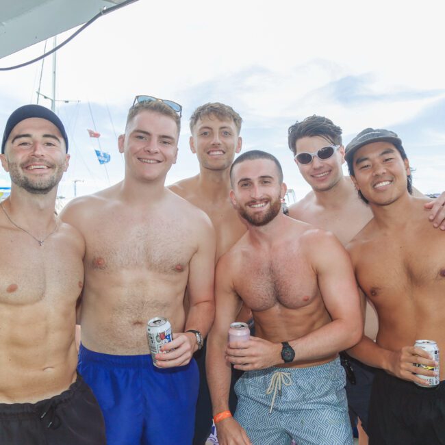 A group of men posing for a photo.